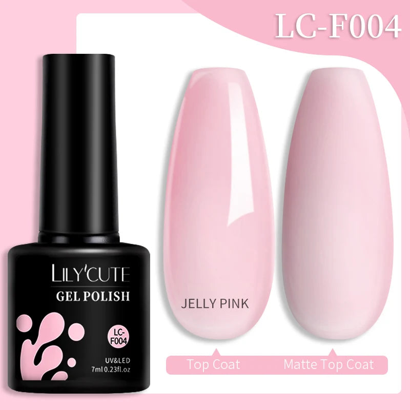 LILYCUTE 7ML 184 Colors Nail Gel Polish Shining Red Glitter Semi Permanent Nail Art Varnish Long Lasting UV LED Gel Manicure