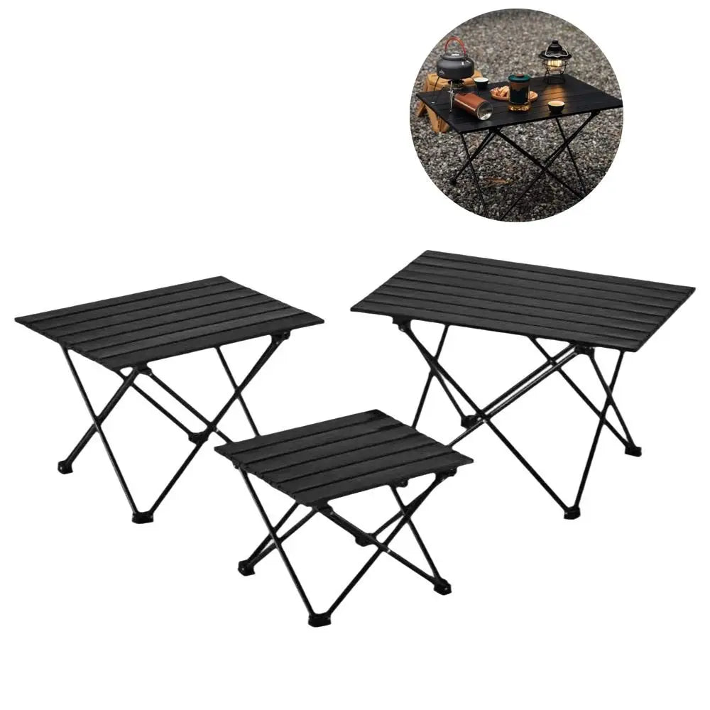 Carbon Steel Alloy Folding Table X Frame Slatted Top Portable Table Lightweight Reinforced Heavy Duty Outdoor Table Market Stall