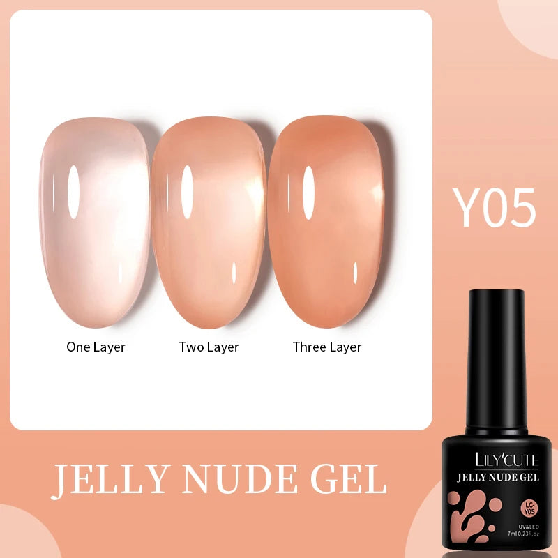 LILYCUTE Glitter Gel Nail Polish Sequins Semi Permanent UV Gel Colorful Gel Polish Soak Off UV LED Nail Gel Varnish For Manicure