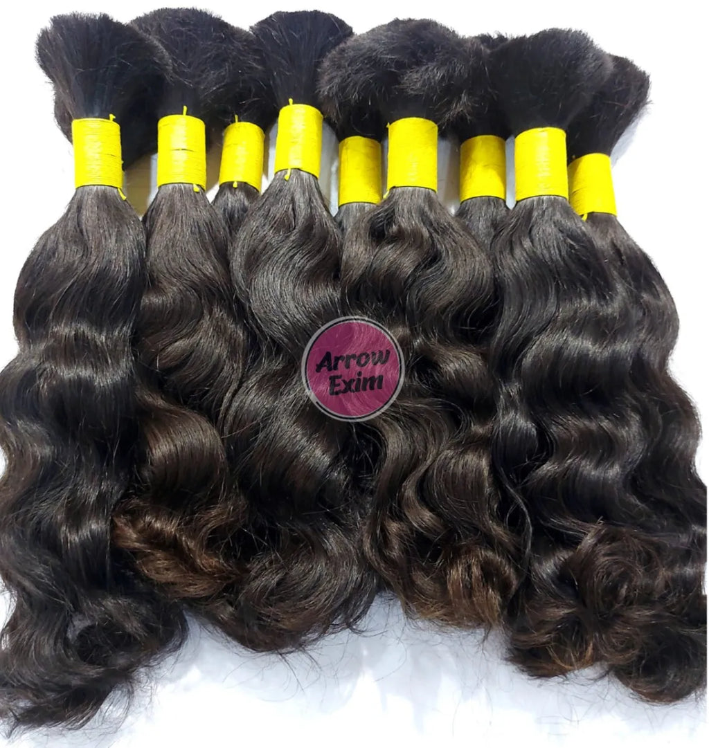 Baby Curly Brazilian Indian Remy Virgin Bulk Hair 100 Grams 12A Quality Top Grade Premium for Braiding