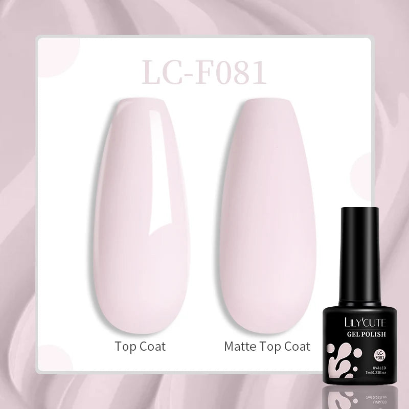 LILYCUTE 7ML Gel Nail Polish High Saturation Color For Manicure Vernis Semi Permanent Nail Art Base Top Coat UV Nail Polish