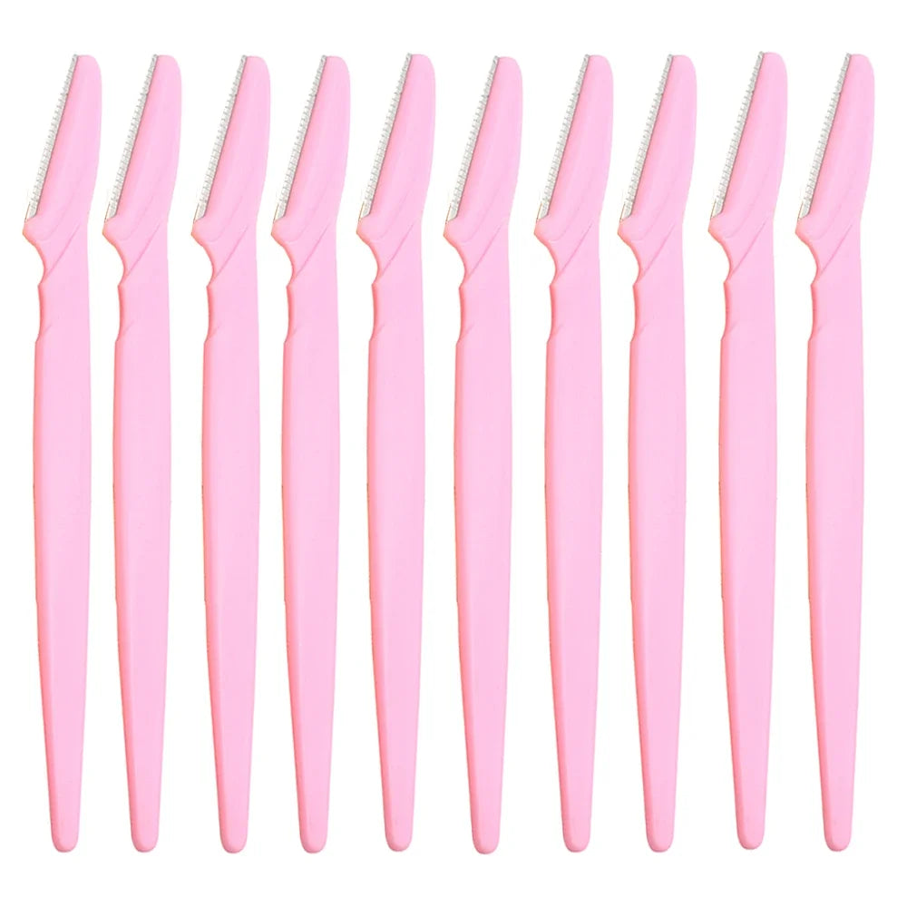 KSHBO New 2025 Eyebrow Razor for Women, 10Pcs Dermaplaning Tool for Face Professional, Face Razor for Women Facial Hair Remover