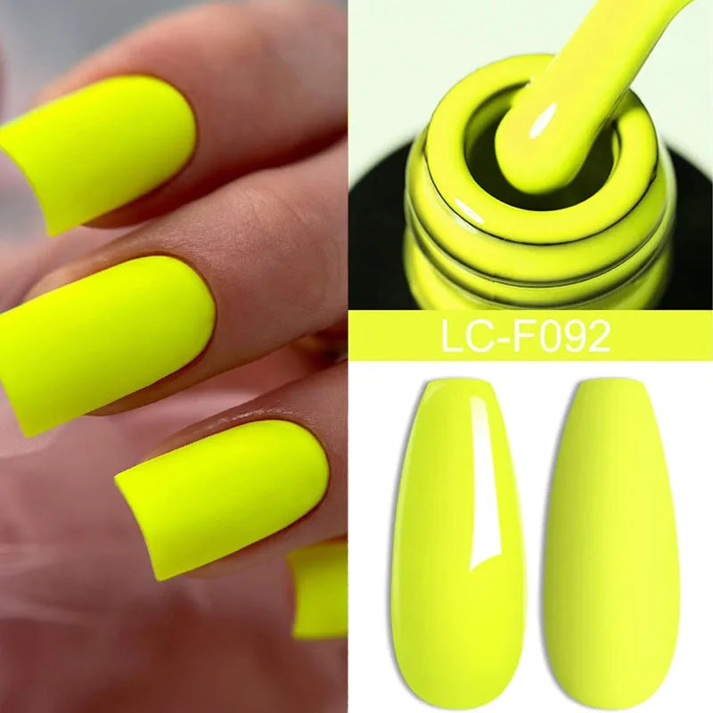 LILYCUTE Glitter Gel Nail Polish Sequins Semi Permanent UV Gel Colorful Gel Polish Soak Off UV LED Nail Gel Varnish For Manicure