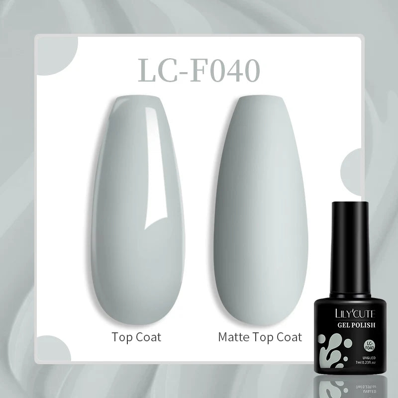 LILYCUTE 7ml Coffee Brown Dark Red Winter Nail Gel Polish Autumn Winter Color Semi Permanent Soak Off UV LED Varnish