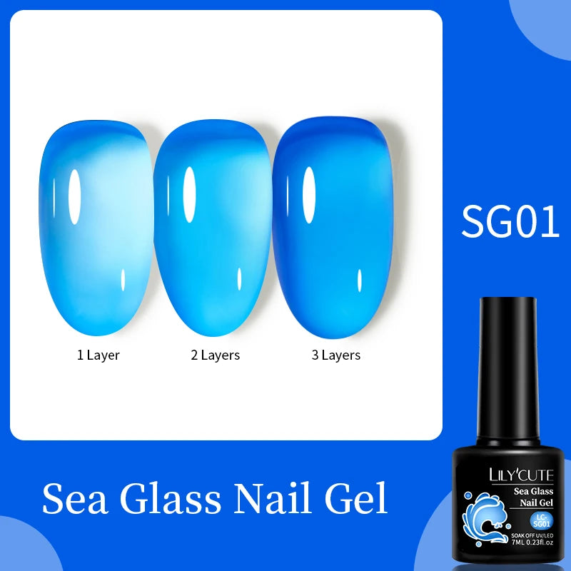 LILYCUTE 7ML Gel Nail Polish High Saturation Color For Manicure Vernis Semi Permanent Nail Art Base Top Coat UV Nail Polish