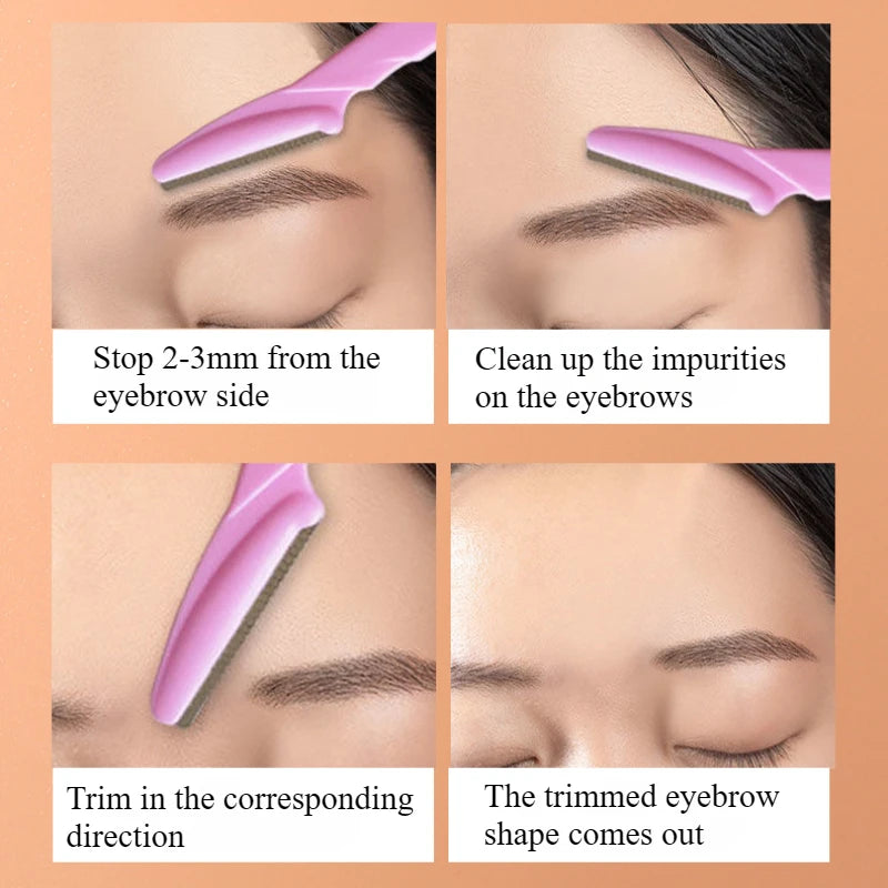 Eyebrow Trimmer Blade Shaver Portable Face Razor Eye Brow Epilation Hair Removal Cutters Safety Razor Woman Makeup