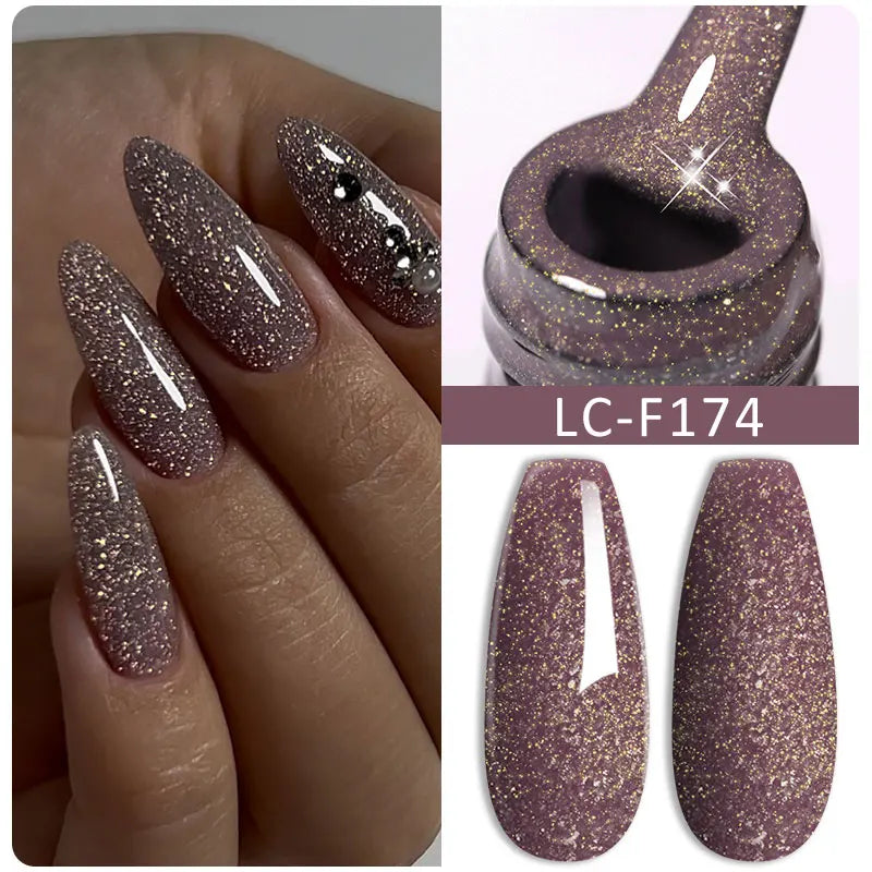LILYCUTE 7ml Coffee Brown Dark Red Winter Nail Gel Polish Autumn Winter Color Semi Permanent Soak Off UV LED Varnish