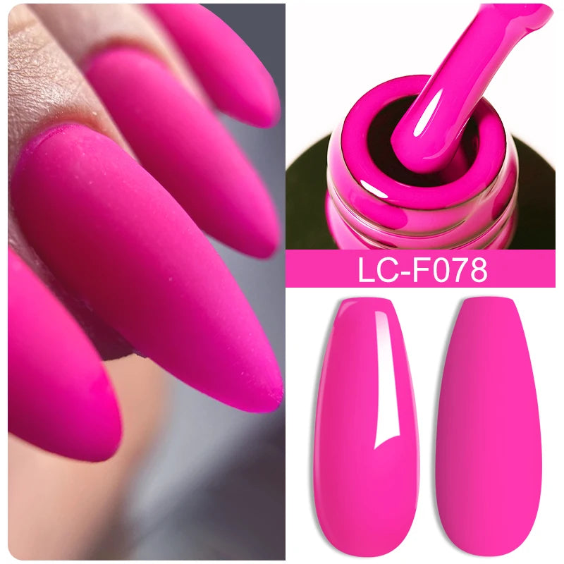 LILYCUTE Glitter Gel Nail Polish Sequins Semi Permanent UV Gel Colorful Gel Polish Soak Off UV LED Nail Gel Varnish For Manicure