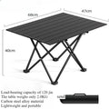 Ultra-Lightweight Aluminum Folding Camping Table - Heavy Duty Portable Outdoor Picnic & BBQ Table, Compact for Travel
