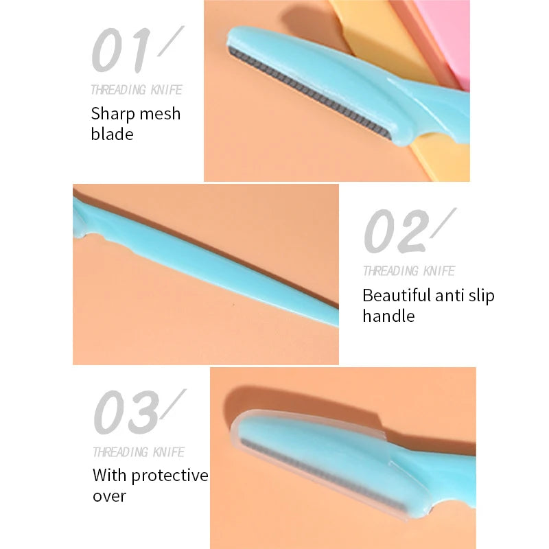 Eyebrow Trimmer Blade Shaver Portable Face Razor Eye Brow Epilation Hair Removal Cutters Safety Razor Woman Makeup