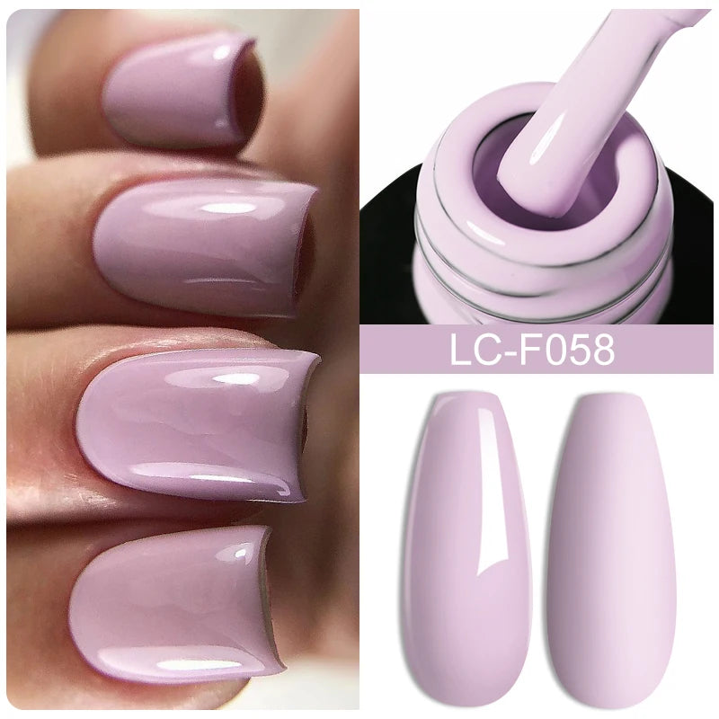 LILYCUTE Glitter Gel Nail Polish Sequins Semi Permanent UV Gel Colorful Gel Polish Soak Off UV LED Nail Gel Varnish For Manicure