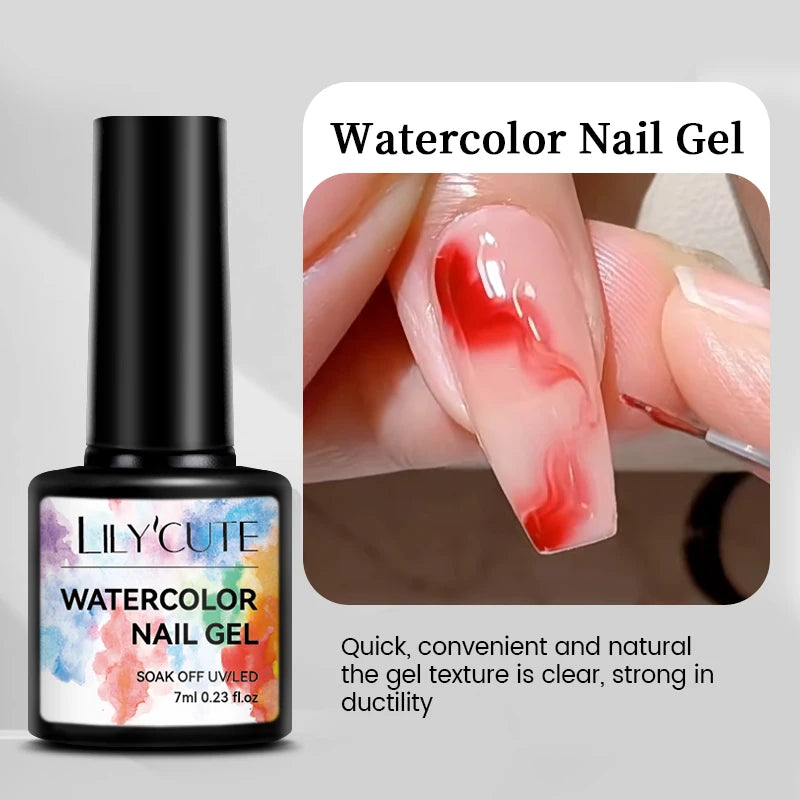 LILYCUTE 7ml Coffee Brown Dark Red Winter Nail Gel Polish Autumn Winter Color Semi Permanent Soak Off UV LED Varnish