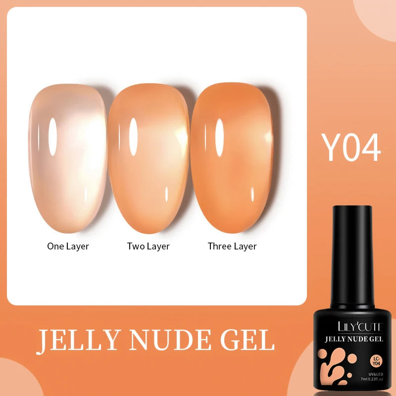 LILYCUTE Glitter Gel Nail Polish Sequins Semi Permanent UV Gel Colorful Gel Polish Soak Off UV LED Nail Gel Varnish For Manicure