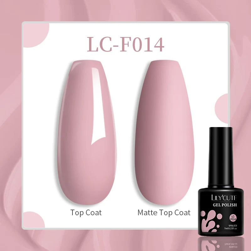 LILYCUTE Glitter Gel Nail Polish Sequins Semi Permanent UV Gel Colorful Gel Polish Soak Off UV LED Nail Gel Varnish For Manicure
