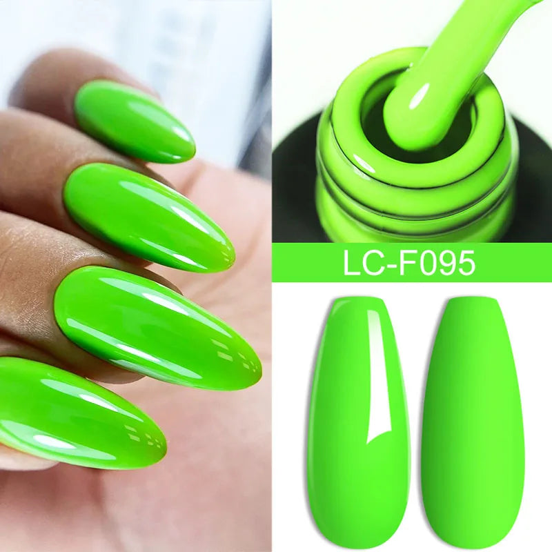 LILYCUTE Glitter Gel Nail Polish Sequins Semi Permanent UV Gel Colorful Gel Polish Soak Off UV LED Nail Gel Varnish For Manicure