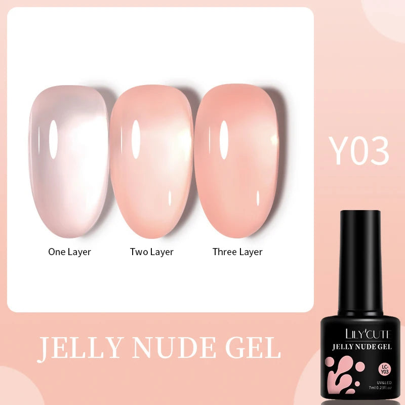 LILYCUTE Glitter Gel Nail Polish Sequins Semi Permanent UV Gel Colorful Gel Polish Soak Off UV LED Nail Gel Varnish For Manicure