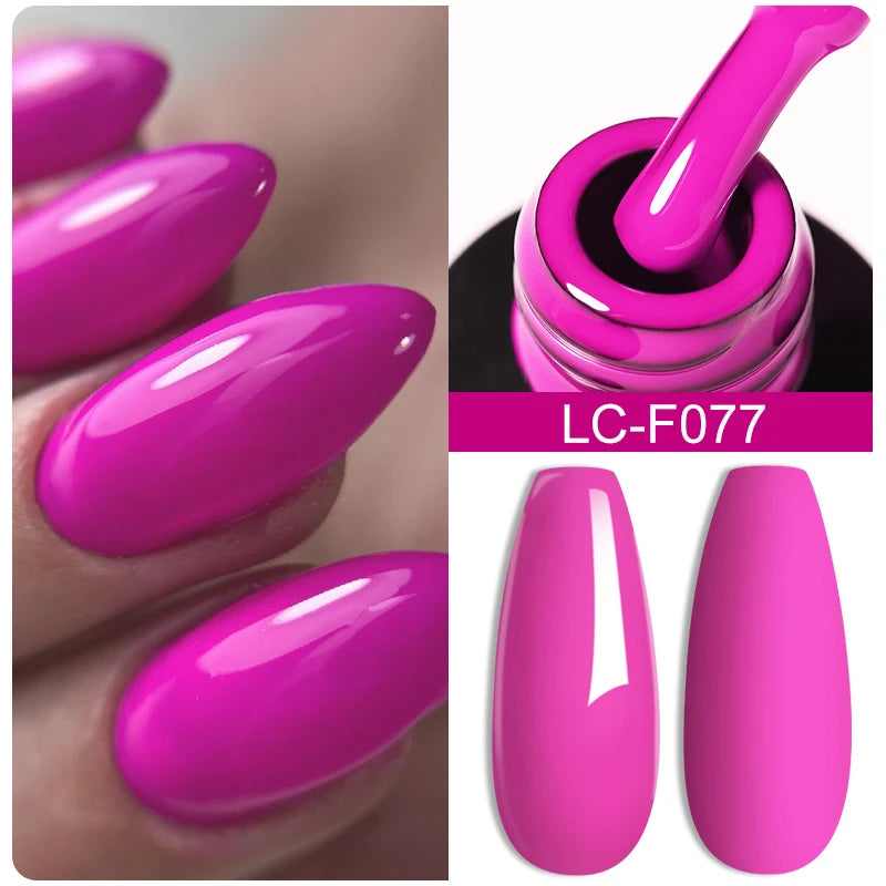 LILYCUTE Glitter Gel Nail Polish Sequins Semi Permanent UV Gel Colorful Gel Polish Soak Off UV LED Nail Gel Varnish For Manicure