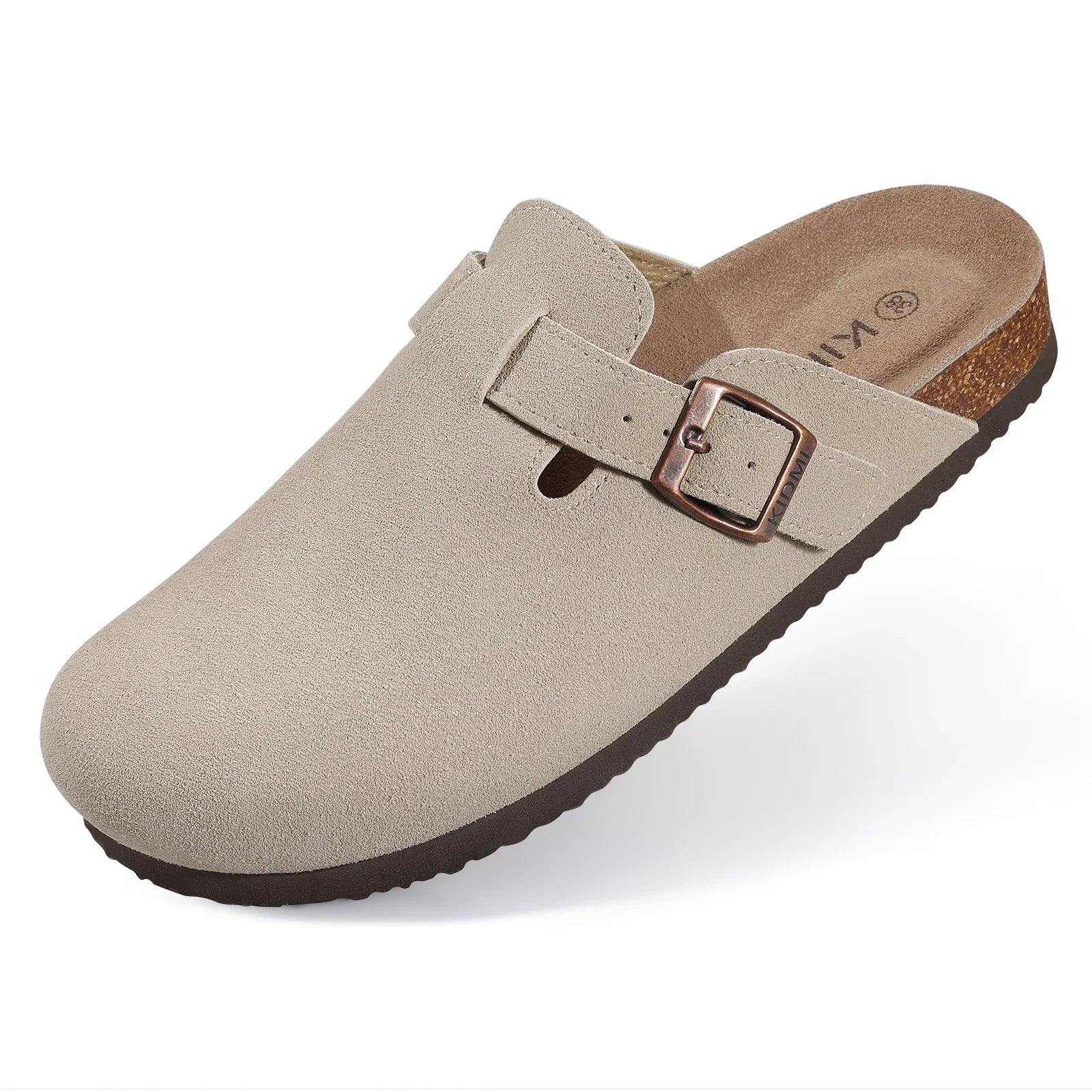 Fashion Women's Suede Mules Slippers 2025 Men Clogs Cork Insole Sandals Arch Support Outdoor Beach Slides Home Shoes Woman
