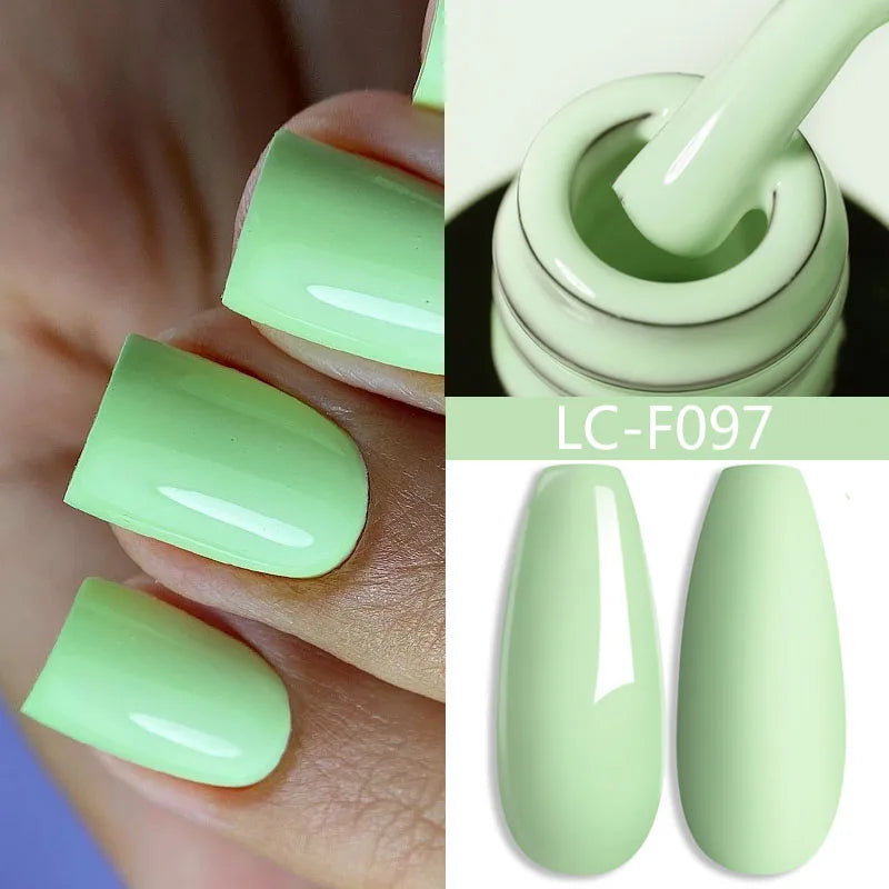 LILYCUTE Glitter Gel Nail Polish Sequins Semi Permanent UV Gel Colorful Gel Polish Soak Off UV LED Nail Gel Varnish For Manicure