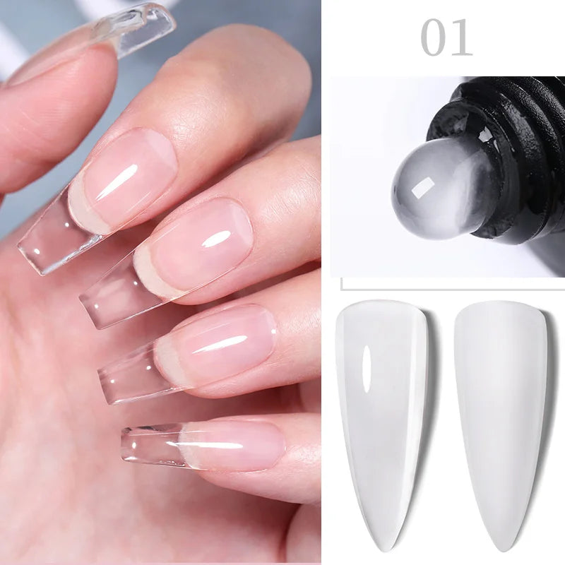 LILYCUTE Extension Nail Gel Polish Glitter Vernis Semis Permanent UV Gel For Manicure Nail Art Prolong Construction Gel