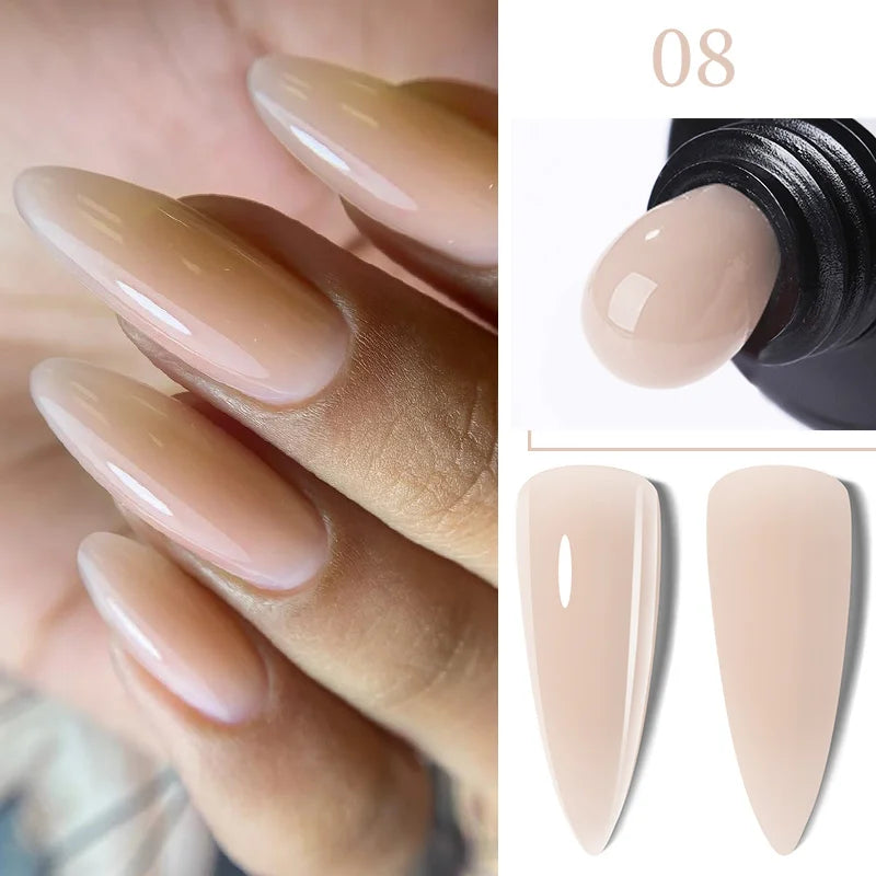 LILYCUTE Extension Nail Gel Polish Glitter Vernis Semis Permanent UV Gel For Manicure Nail Art Prolong Construction Gel
