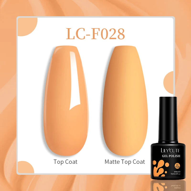 LILYCUTE Glitter Gel Nail Polish Sequins Semi Permanent UV Gel Colorful Gel Polish Soak Off UV LED Nail Gel Varnish For Manicure