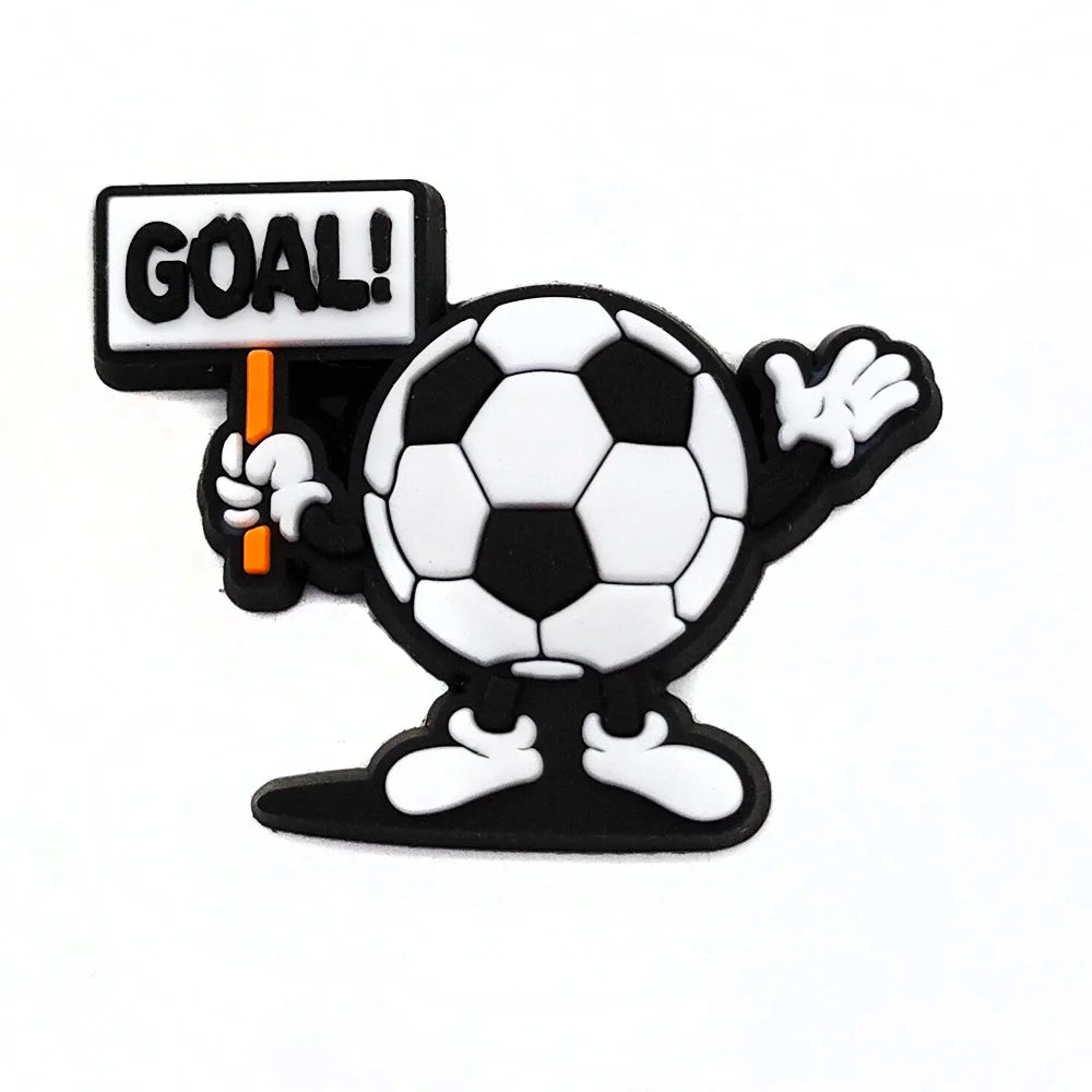 Soccer Football Sport Shoe Charms for Clogs Sandals Decoration Shoe Accessories Charms for Boys Gifts