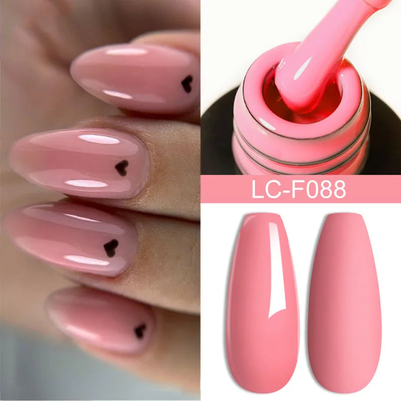 LILYCUTE Glitter Gel Nail Polish Sequins Semi Permanent UV Gel Colorful Gel Polish Soak Off UV LED Nail Gel Varnish For Manicure