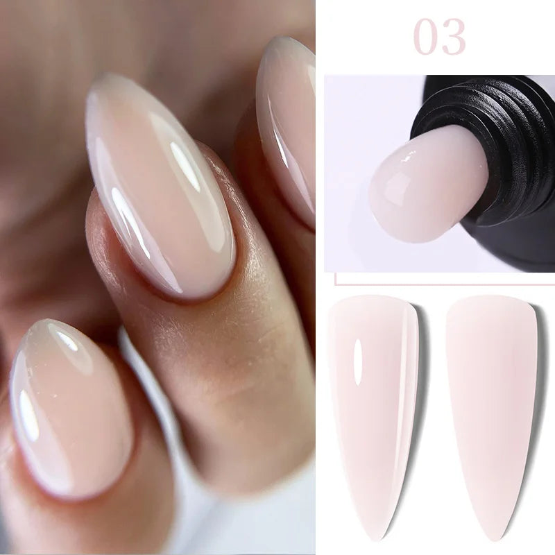 LILYCUTE Extension Nail Gel Polish Glitter Vernis Semis Permanent UV Gel For Manicure Nail Art Prolong Construction Gel