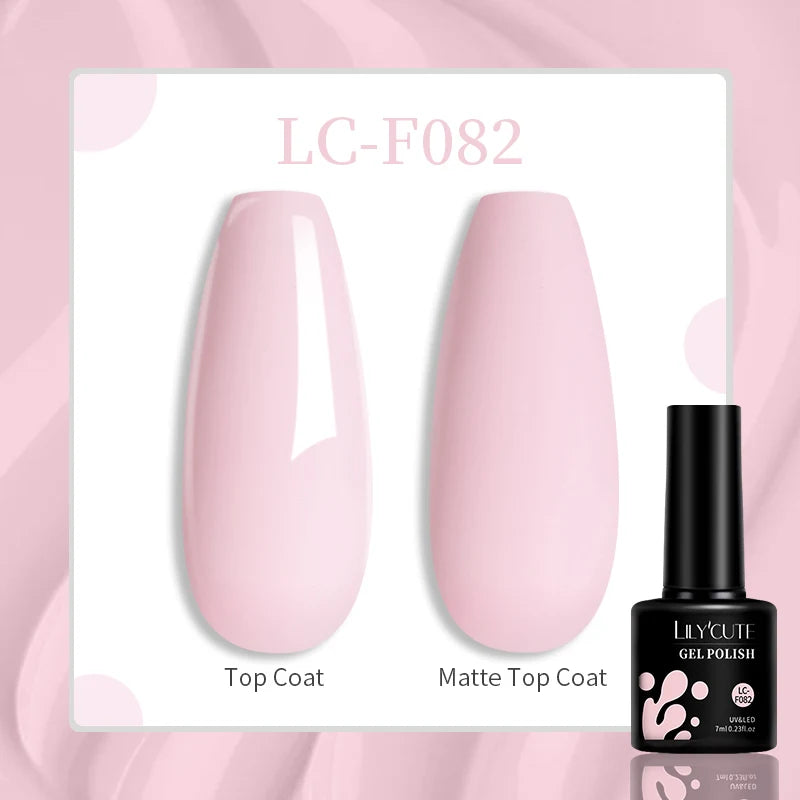 LILYCUTE 7ML Gel Nail Polish High Saturation Color For Manicure Vernis Semi Permanent Nail Art Base Top Coat UV Nail Polish
