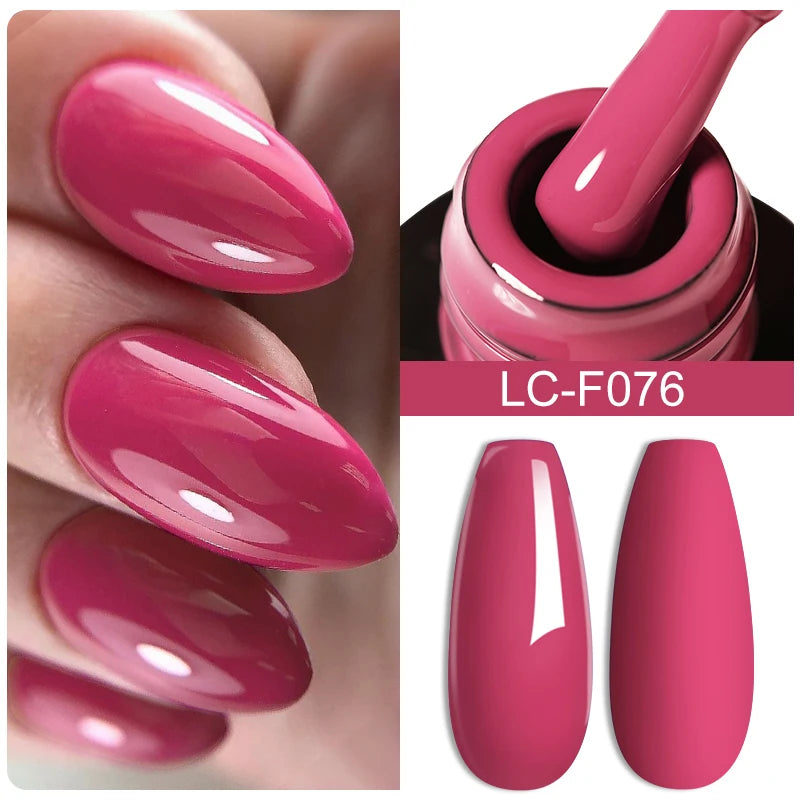LILYCUTE Glitter Gel Nail Polish Sequins Semi Permanent UV Gel Colorful Gel Polish Soak Off UV LED Nail Gel Varnish For Manicure