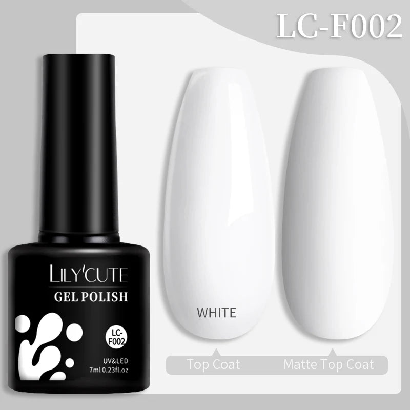 LILYCUTE 7ML 184 Colors Nail Gel Polish Shining Red Glitter Semi Permanent Nail Art Varnish Long Lasting UV LED Gel Manicure
