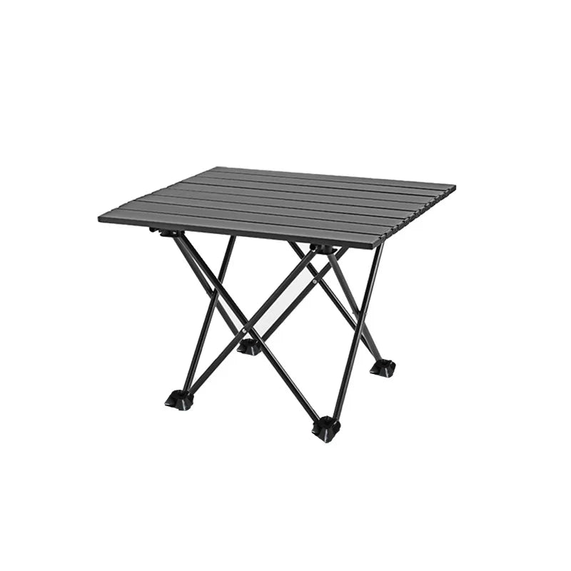 Simple Roll-Up Folding Camping Table | Portable Small Outdoor Table for Fishing Picnic BBQ Street Stall