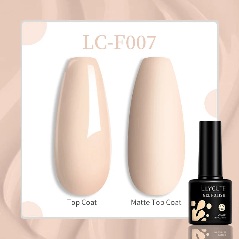 LILYCUTE 7ml Coffee Brown Dark Red Winter Nail Gel Polish Autumn Winter Color Semi Permanent Soak Off UV LED Varnish
