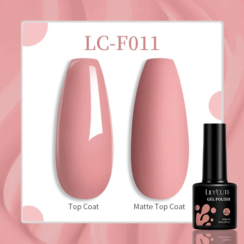 LILYCUTE Glitter Gel Nail Polish Sequins Semi Permanent UV Gel Colorful Gel Polish Soak Off UV LED Nail Gel Varnish For Manicure
