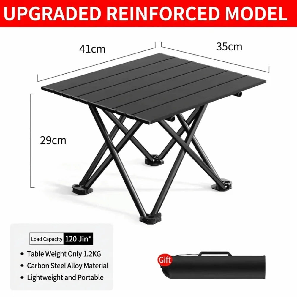 Carbon Steel Alloy Folding Table X Frame Slatted Top Portable Table Lightweight Reinforced Heavy Duty Outdoor Table Market Stall