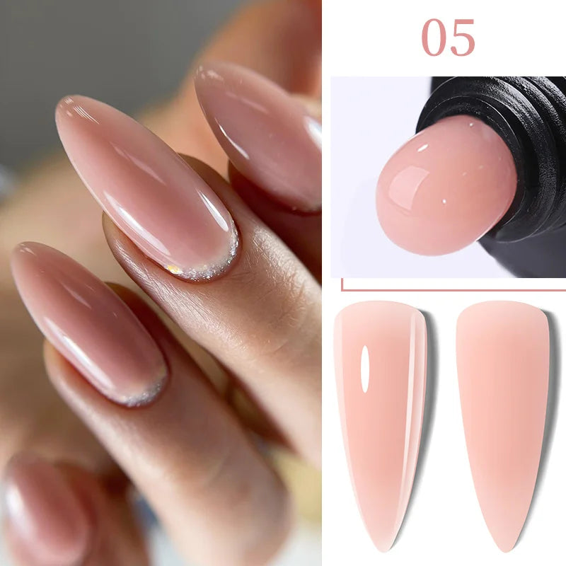LILYCUTE Extension Nail Gel Polish Glitter Vernis Semis Permanent UV Gel For Manicure Nail Art Prolong Construction Gel