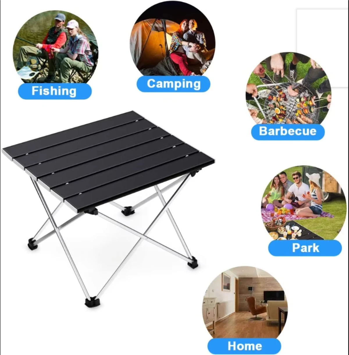 Korea Sale Camping Table Portable Outdoor Aluminum Folding Camping Table Folding Tables Candy Light Color Desks Sl Size