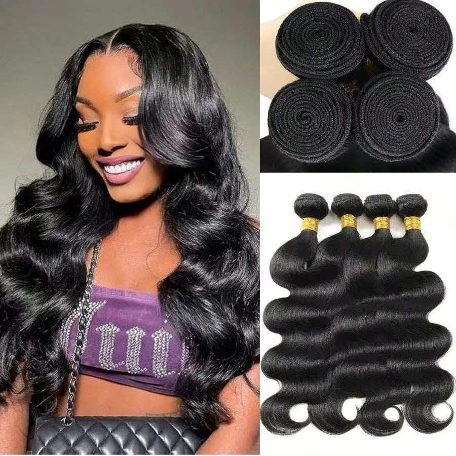 15A Raw Indian Human Hair Bundles Body Wave Bundles Human Hair Triple Lifespan Straight Deep Curly Wave Virgin Remy Hair No Tangle Shedding Keep Texture Silky Soft After Multiple Washes