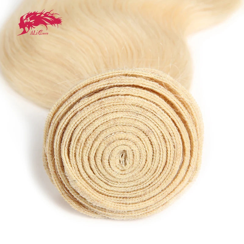 Ali Queen Hair 10A Grade Body Wave Human Hair Bundles 1pcs #613 Blone Hair Weave 100% Unprocessed Virgin Human Hair Bundle