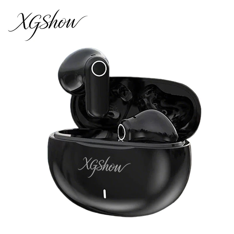 XGSHOW M21S TWS Bluetooth Headphones Wireless High Sound Quality HiFi Ultra Long Battery Life Half In-ear Earbuds Mini Portable