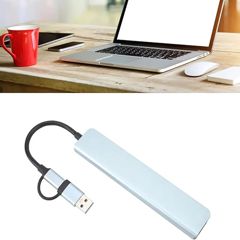 8in1 USB C Hub 4 USB Ports 1 USB-C Jack TF/SD Card Reader 3.5mm Audio Output for MacBook pro iPad pro iPhone 15 Laptop
