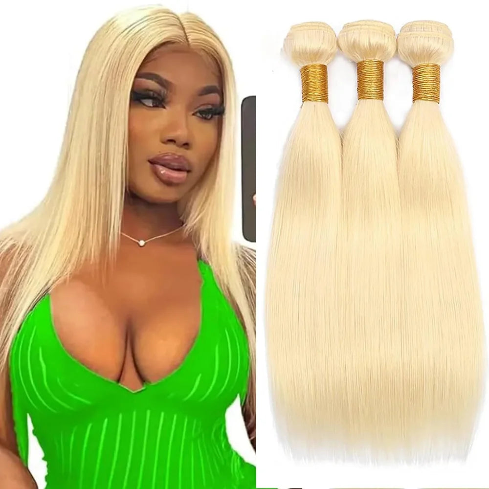 30 Inch 613 Blonde Human Hair Bundle Weave Body Wave Brazilian Raw Hair Bundles 1 3 4 Pcs Weaving Lot Double Weft High Quality