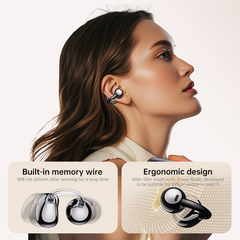 AI Translation Headphones True Wireless Earbuds LED Power Display Earphones with Wireless Charging Case