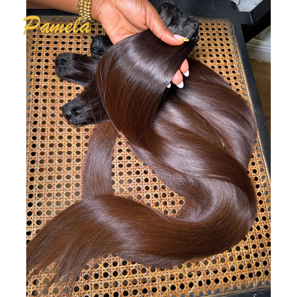 Bone Straight Ombre1b 4 Colored Human Hair 100% Unprocessed Virgin Weave 3 Bundles Real Human Hair Extensions For Women