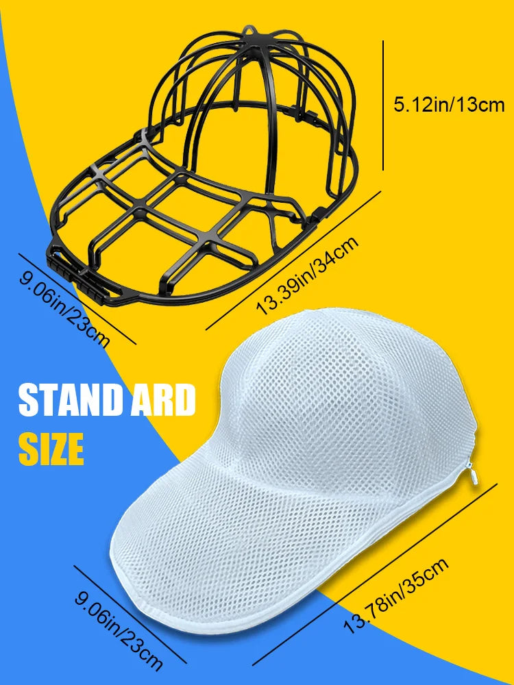 2Pcs/set Hat washing set, baseball duckbill cap, washing and sun drying integrated, non deformed machine wash protective rack
