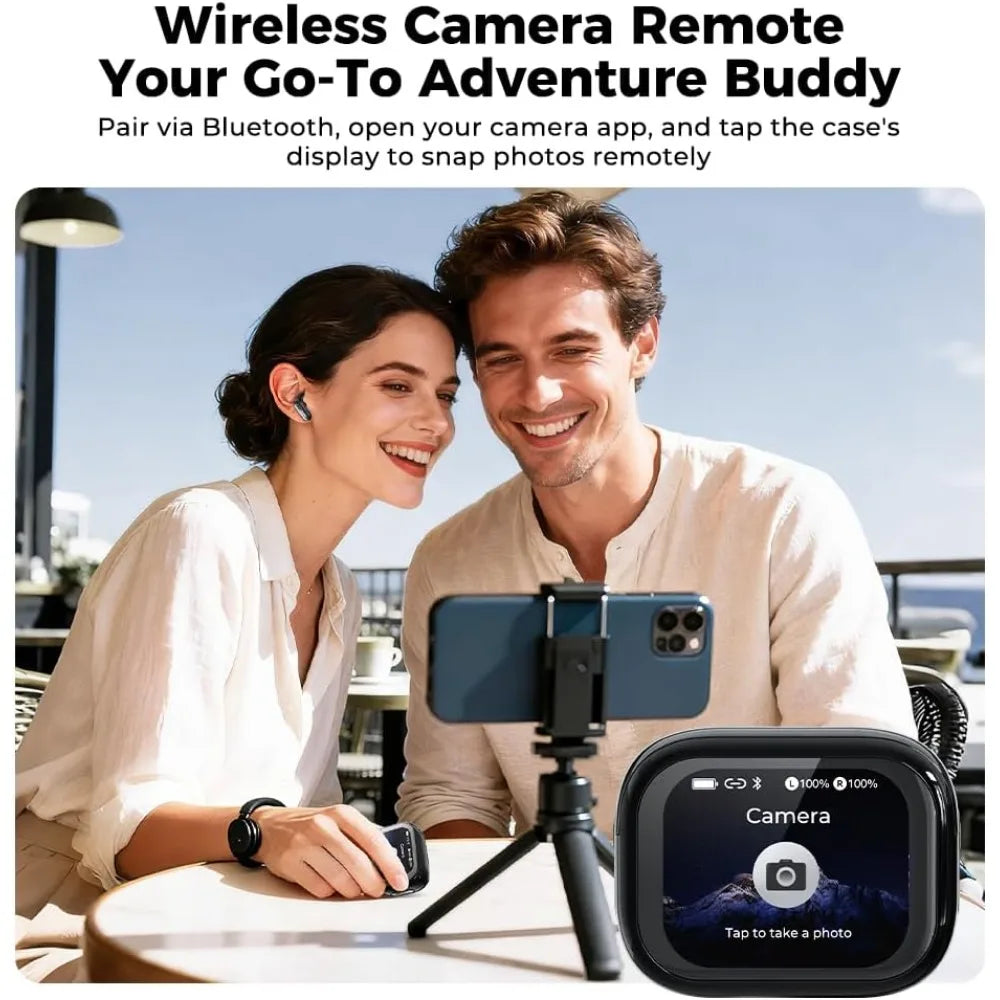 Real-Time Language Translator Headphones with Touch Screen, Supports 135 Languages, Bluetooth Enabled