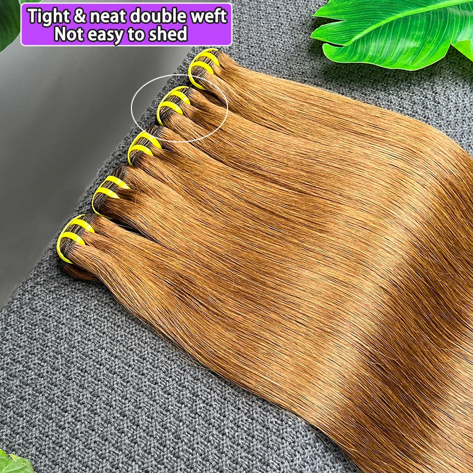 #4 Dark Brown Color Straight Human Hair Bundles Double Weft 100% Vietnamese Hair Weaving Extensions 100grams Bundle Deal On Sale