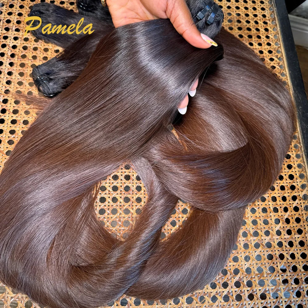 Bone Straight Ombre1b 4 Colored Human Hair 100% Unprocessed Virgin Weave 3 Bundles Real Human Hair Extensions For Women