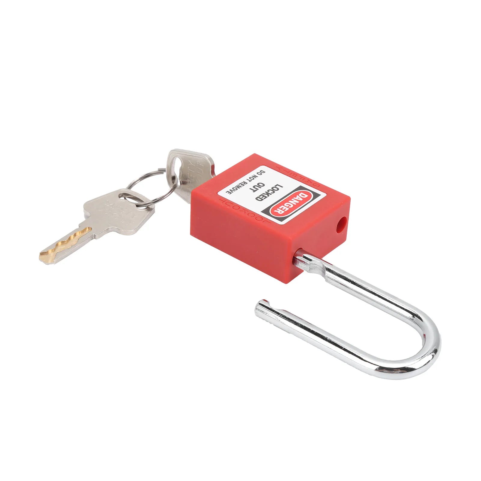 38MM Lockout Tagout Padlock Anti Skid Steel Beam Isolation Corrosion Resistant With Two Keys For Engineering Safety